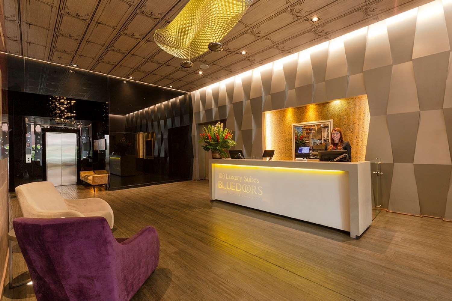 Hotel 100 Luxury Suites By Preferred Μπογκοτά Εξωτερικό φωτογραφία The lobby of the hotel